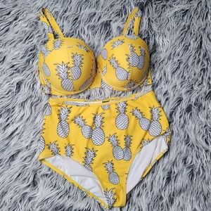 GabiFresh x Swimsuits For All Pineapple 2 Piece Swimsuit